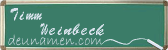 Timm Weinbeck Visitenkarte